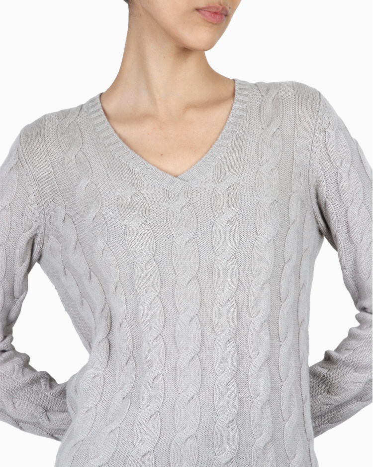 Suéter Loro Piana Original Cashmere Cinza Feminino