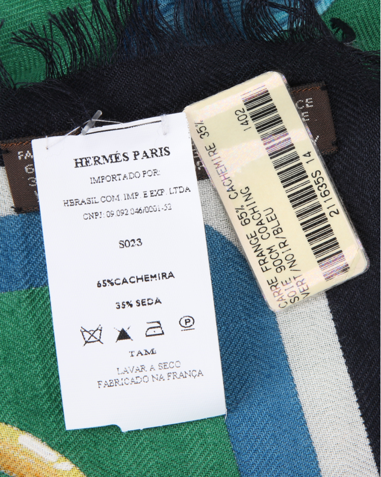 Xale Hermès Original 90 Estampado Colorido Feminino