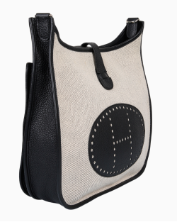 Bolsa Hermès Évelyne III 29 Écru Preta