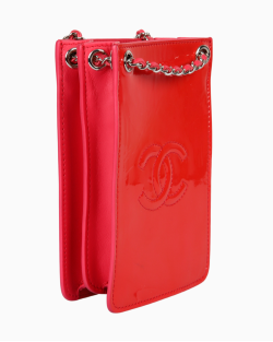 Bolsa Chanel Mini CC Verniz Vermelha