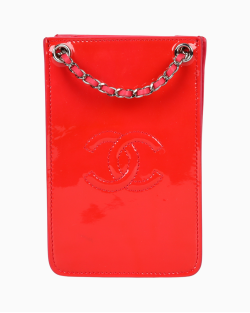 Bolsa Chanel Mini CC Verniz Vermelha