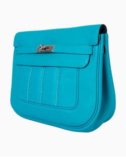Bolsa Hermès Berline 28 Swift Azul Turquesa