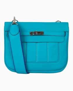 Bolsa Hermès Berline 28 Swift Azul Turquesa