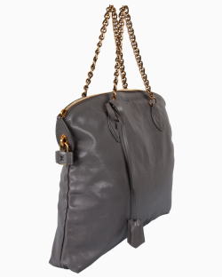 Bolsa Louis Vuitton Boudoir Lockit Chain Cinza