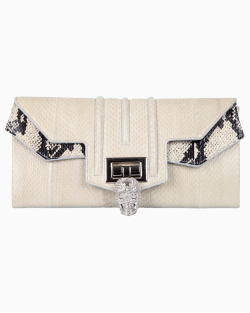 Clutch Philipp Plein Python Caveira Off White