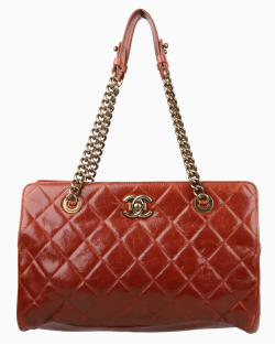 Bolsa Chanel CC Crown Tote Terracota