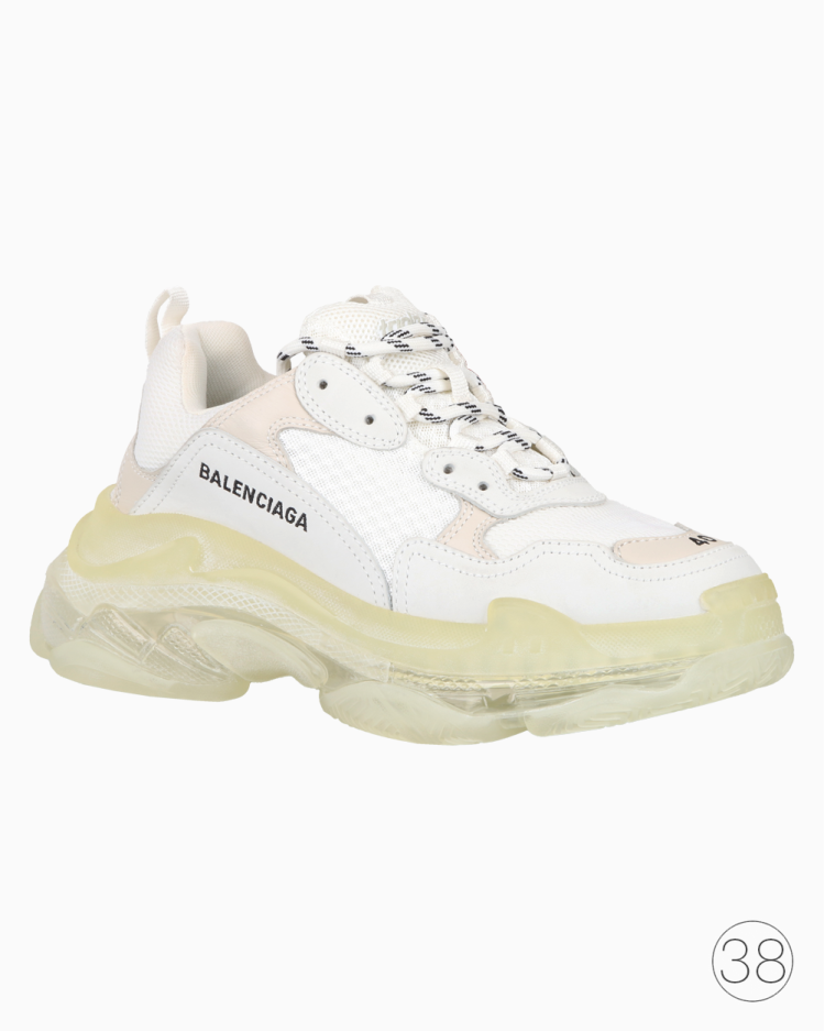 Tênis Balenciaga Original Triple S Branco Feminino