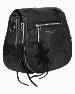 Bolsa Marc Jacobs Patchwork Stars Couro Preta