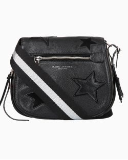 Bolsa Marc Jacobs Patchwork Stars Couro Preta