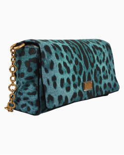 Bolsa Dolce & Gabbana Leopard Denim Verde