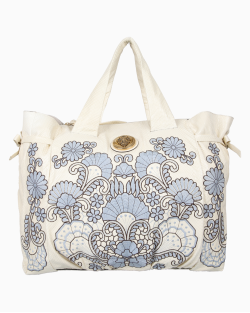 Bolsa Gucci Bordada Couro Python Off White