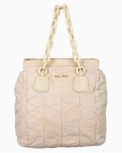 Bolsa Miu Miu Matelassê Nude