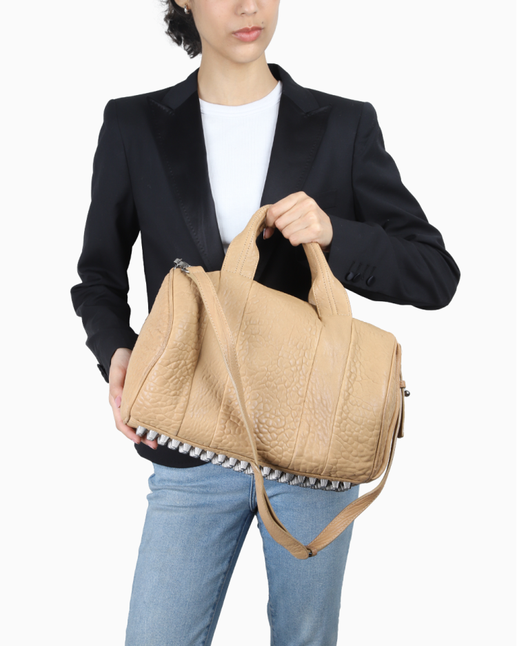 Bolsa Alexander Wang Original Rocco Duffle Bege Feminina