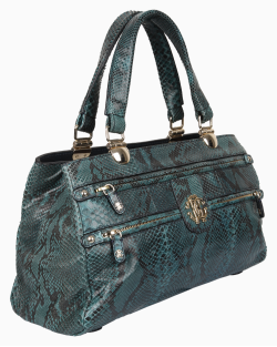 Bolsa Roberto Cavalli Python Verde