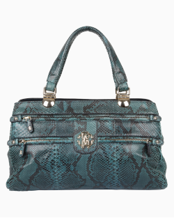 Bolsa Roberto Cavalli Python Verde