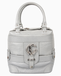 Bolsa Roberto Cavalli Couro Cinza