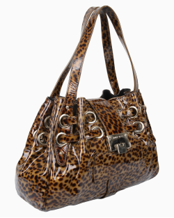 Bolsa Jimmy Choo Ramona Verniz Animal Print