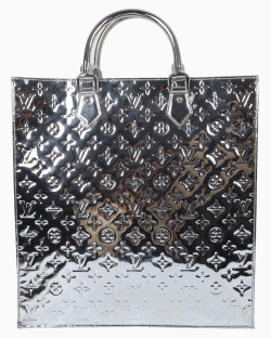Bolsa Louis Vuitton Miroir Sac Plat Monograma Prateada
