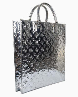 Bolsa Louis Vuitton Miroir Sac Plat Monograma Prateada