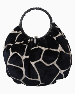 Bolsa Giorgio Armani Velvet Large Hobo Bicolor