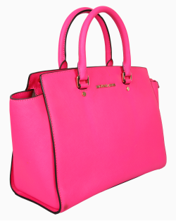 Bolsa Michael Kors Selma Tote Couro Pink