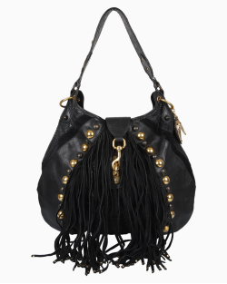 Bolsa Gucci Babouska Fringe Preta