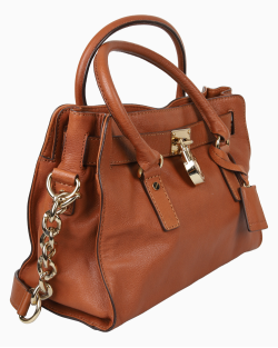 Bolsa Michael Kors Hamilton Couro Caramelo