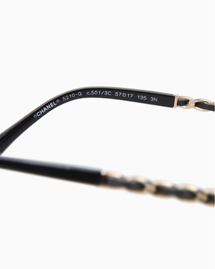 Óculos De Sol Chanel Original 5210-Q Preto Feminino