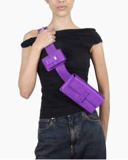 Bolsa Gucci Vintage Pochete Cetim Roxa