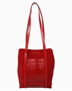 Bolsa Kenzo Camurça Tote Vermelha