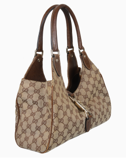 Bolsa Gucci Vintage Jackie Bardot Canvas GG Supreme