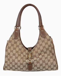 Bolsa Gucci Vintage Jackie Bardot Canvas GG Supreme