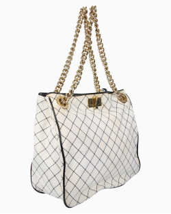 Bolsa Love Moschino Tote Canvas Bicolor