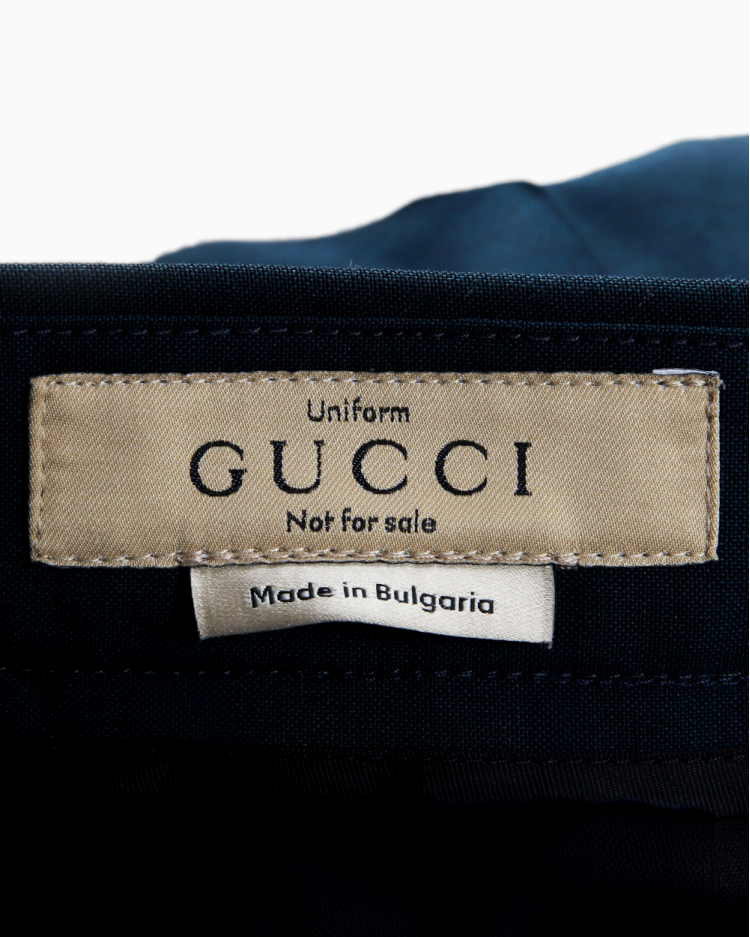 GUCCI チノパン　130 8Y Calça Gucci Original Alfaiataria Verde Masculina