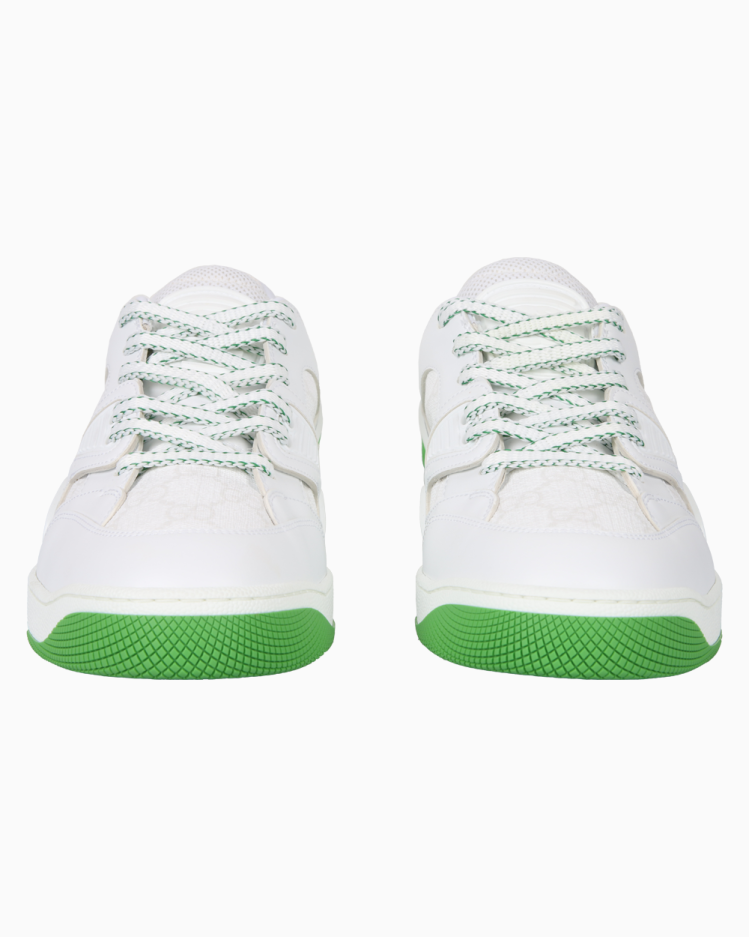 Tênis Gucci Original Basket Branco e Verde Feminino