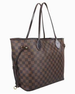 Bolsa Louis Vuitton Neverfull MM Canvas Damier Ébéne 