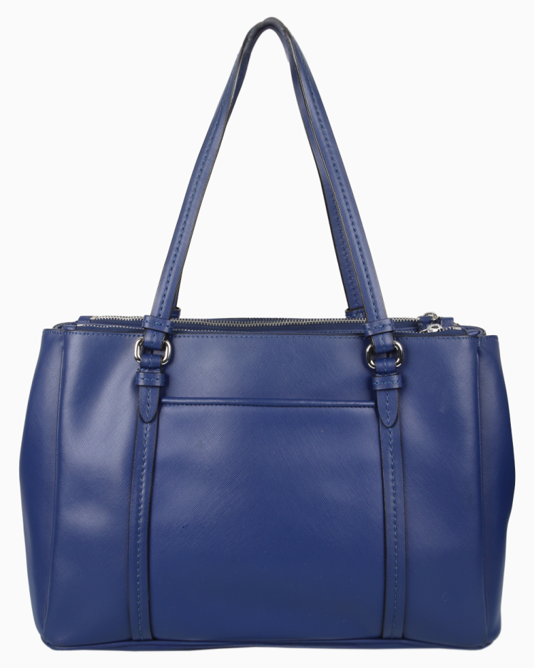 Bolsa Coach Original Tote Couro Azul Feminina