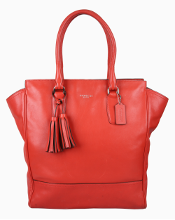 Bolsa Coach Legacy Candace Tote Couro Vermelha