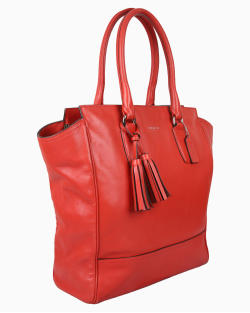 Bolsa Coach Legacy Candace Tote Couro Vermelha