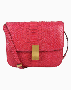 Bolsa Céline Box Flap Python Pink