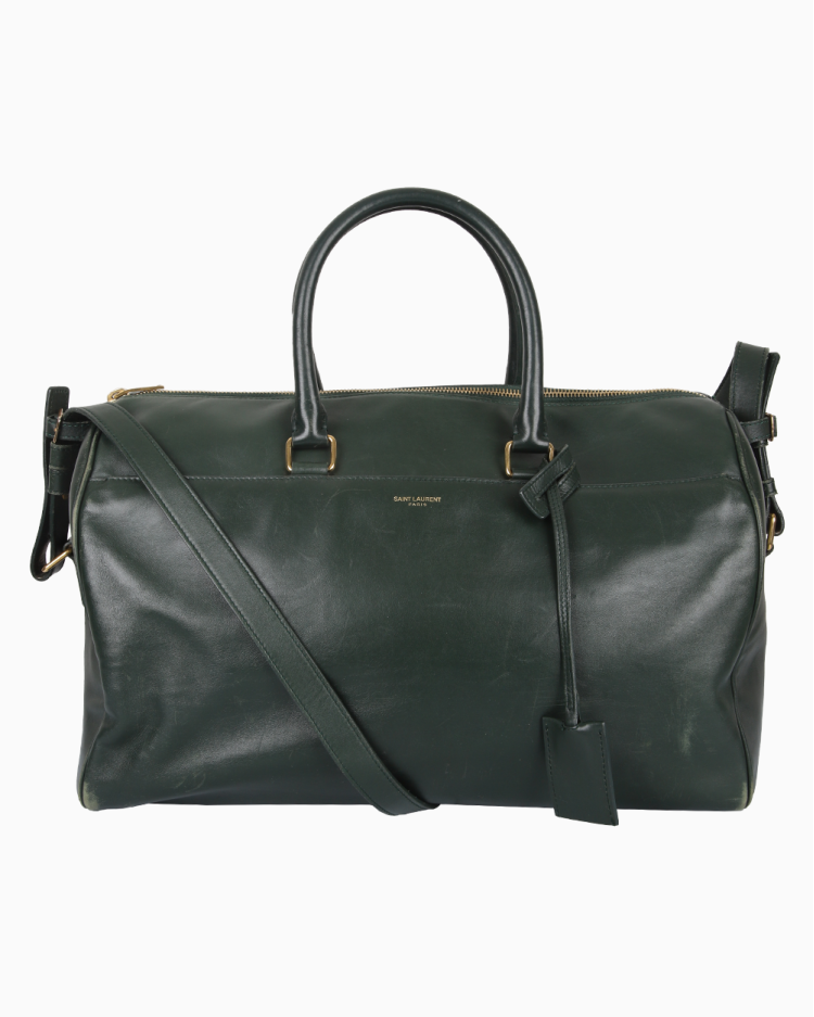 Bolsa Saint Laurent Original Classic Duffle Verde Feminina