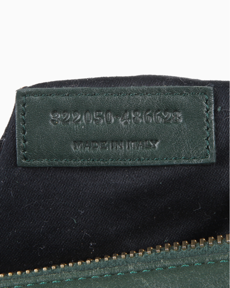 Bolsa Saint Laurent Original Classic Duffle Verde Feminina