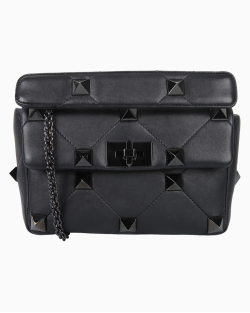 Bolsa Valentino Roman Stud Preta