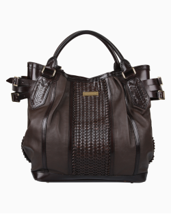 Bolsa Burberry Couro Grande Marrom