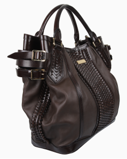 Bolsa Burberry Couro Grande Marrom