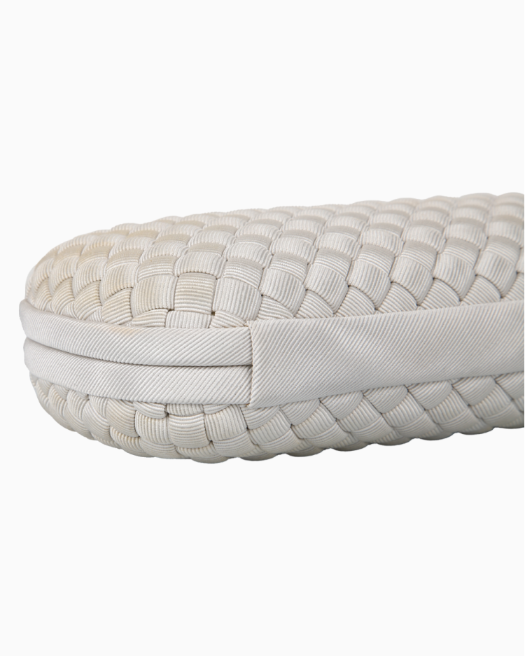 Clutch Bottega Veneta Original Original Stretch Knot Branca