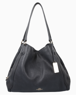 Bolsa Coach Edie 31 Couro Preta