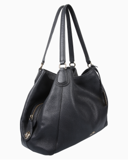 Bolsa Coach Edie 31 Couro Preta
