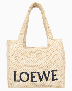 Bolsa Loewe Font Tote Ráfia