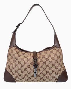 Bolsa Gucci Vintage Jackie Canvas Monograma